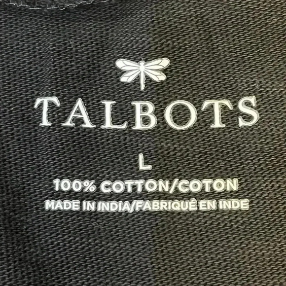 Talbots Women’s Black Cotton Minimalist Straight‎ Dress Large - Picture 4 of 4